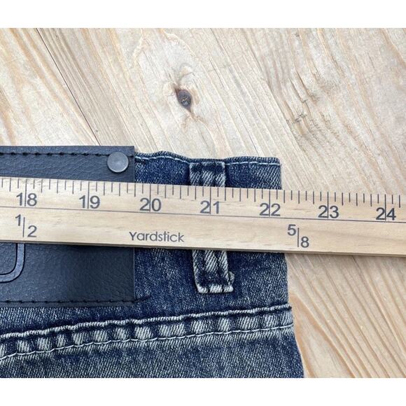 Linea Uomo Men's Size 44x30 Relaxed Straight Blue Cotton Blend Stretch Jeans - Picture 6 of 7